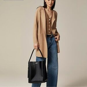 J. Crew Juliette Collarless Sweater Blazer size M